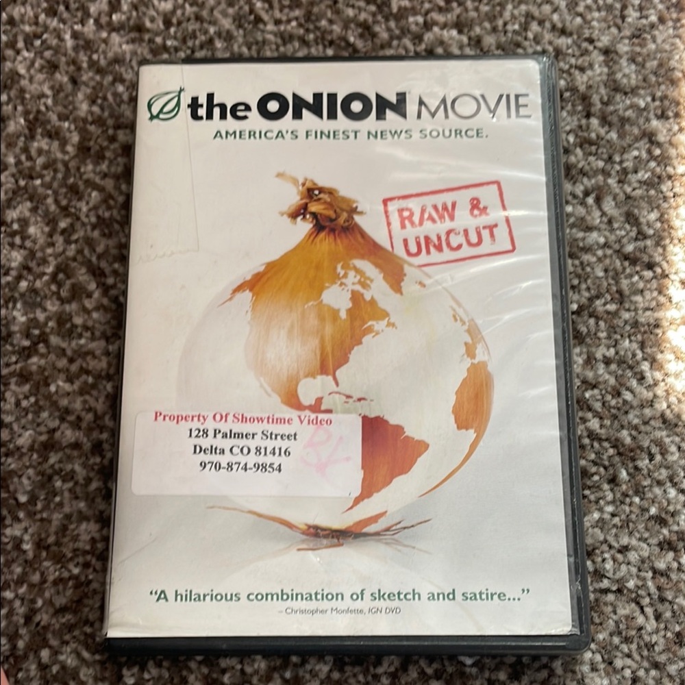 The Onion Movie DVD - Black Case